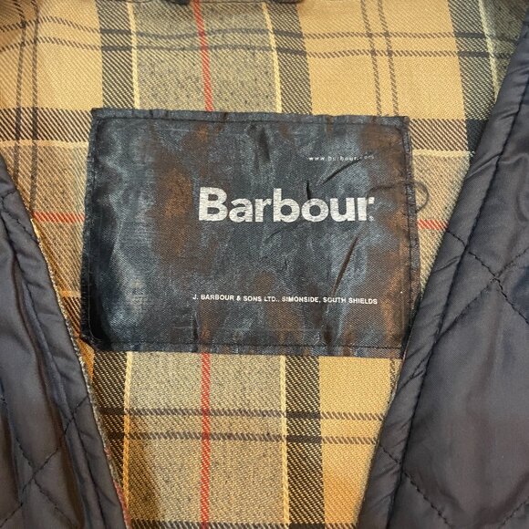 Barbour Quilted Waistcoat Zip-In Liner with a tartan lining A856 46 XL - Picture 2 of 5